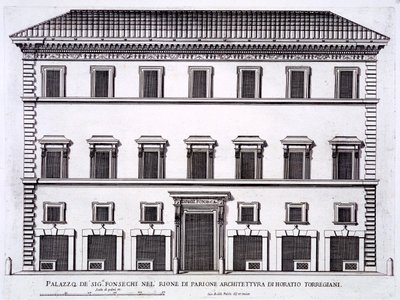 Palazzo der Familie Fonseca, Rom, aus 